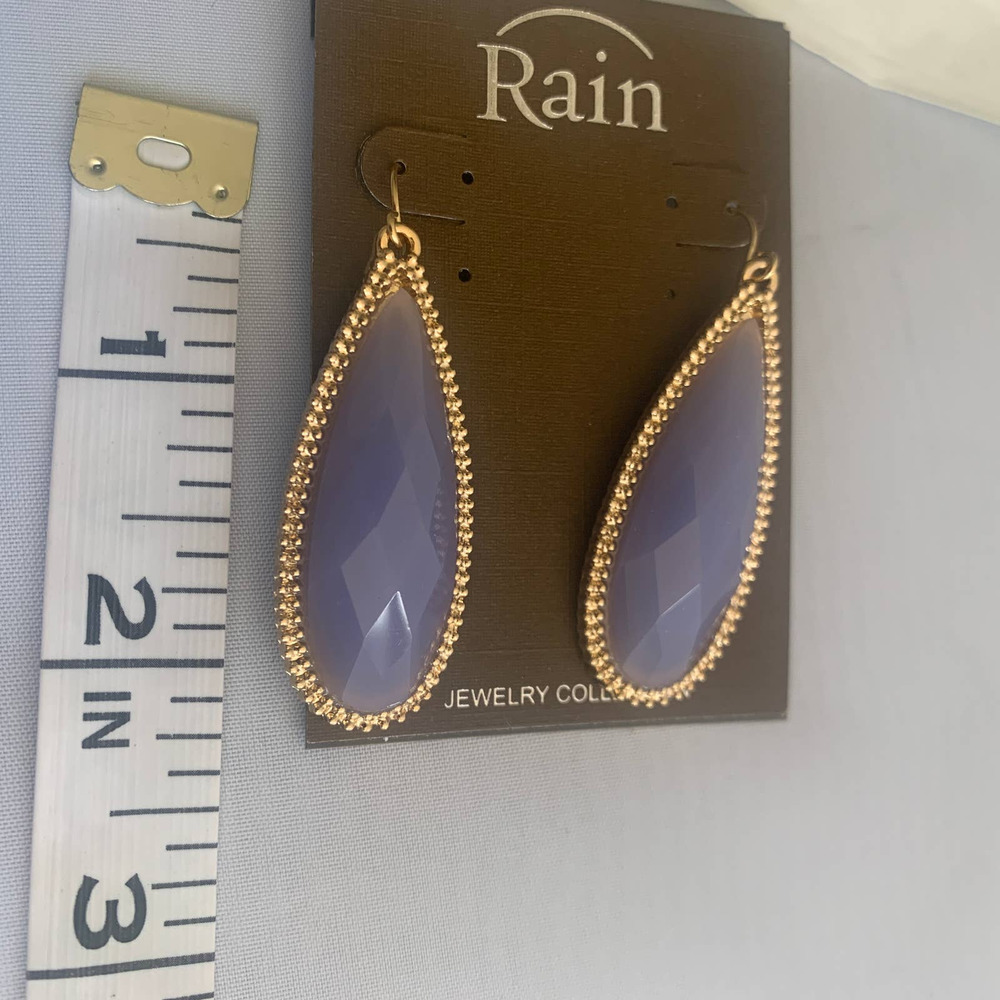 Rain lavender & gold drop earrings NWT‎